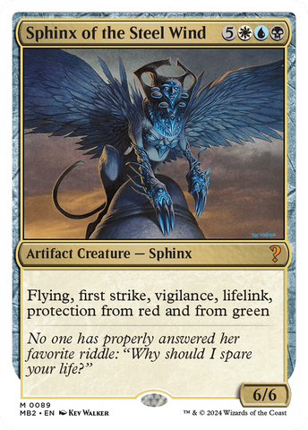 Sphinx of the Steel Wind (White Border) [Mystery Booster 2]