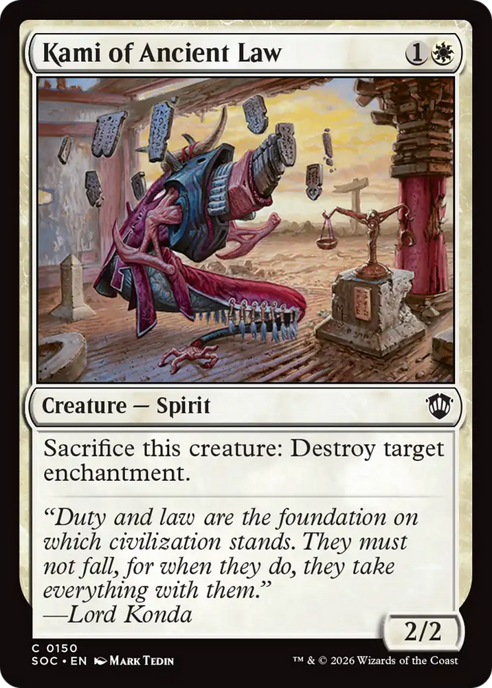 Kami of Ancient Law [Secrets of Strixhaven Commander]