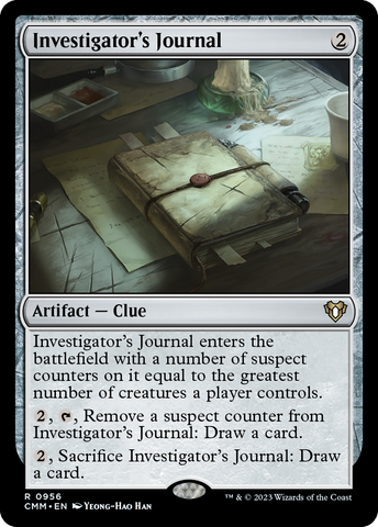 Investigator's Journal [Commander Masters]